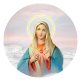 DAROUND 108 PK Immaculate Heart Clouds Pink